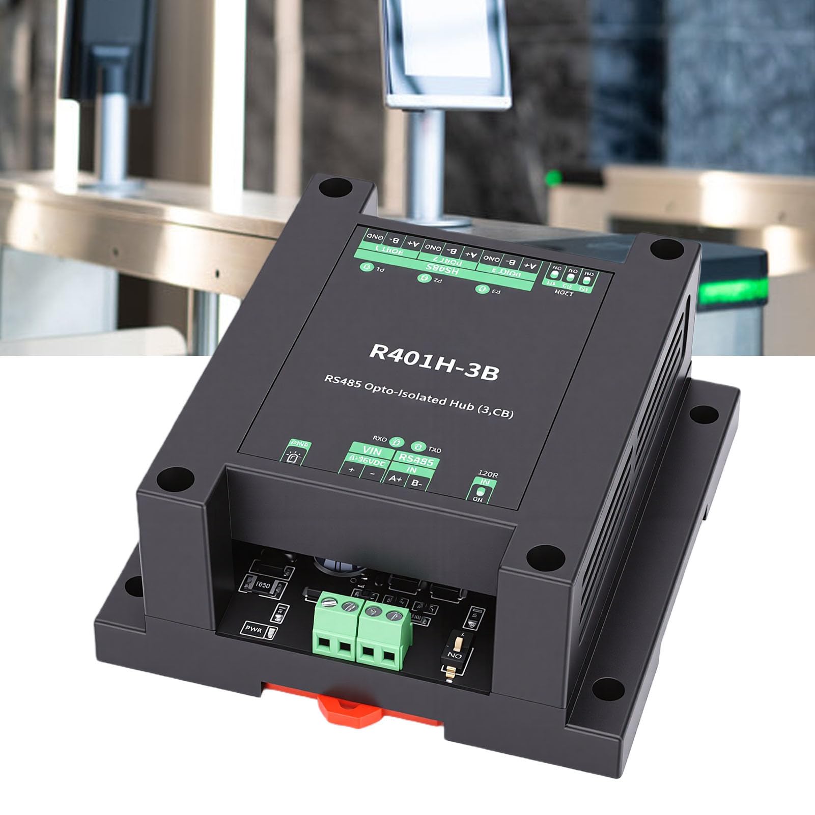SIXRUN 485 Opto Isolé Hub, Connexion à Bornier 3,5 Mm, 32 Nœuds