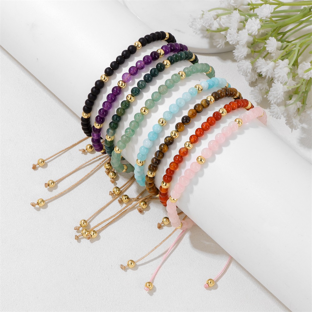 Bracelet Oeil De Tigre Femme Bracelet Femme En Améthyste Naturelle