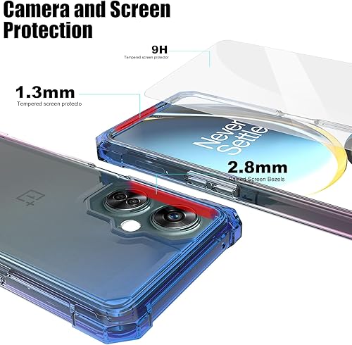 Miniatura 6 de Ailiber Funda para OnePlus Nord N30, One Plus Nord N30 con protector de pantalla, protección de estructura de doble capa, protección de poliuretano