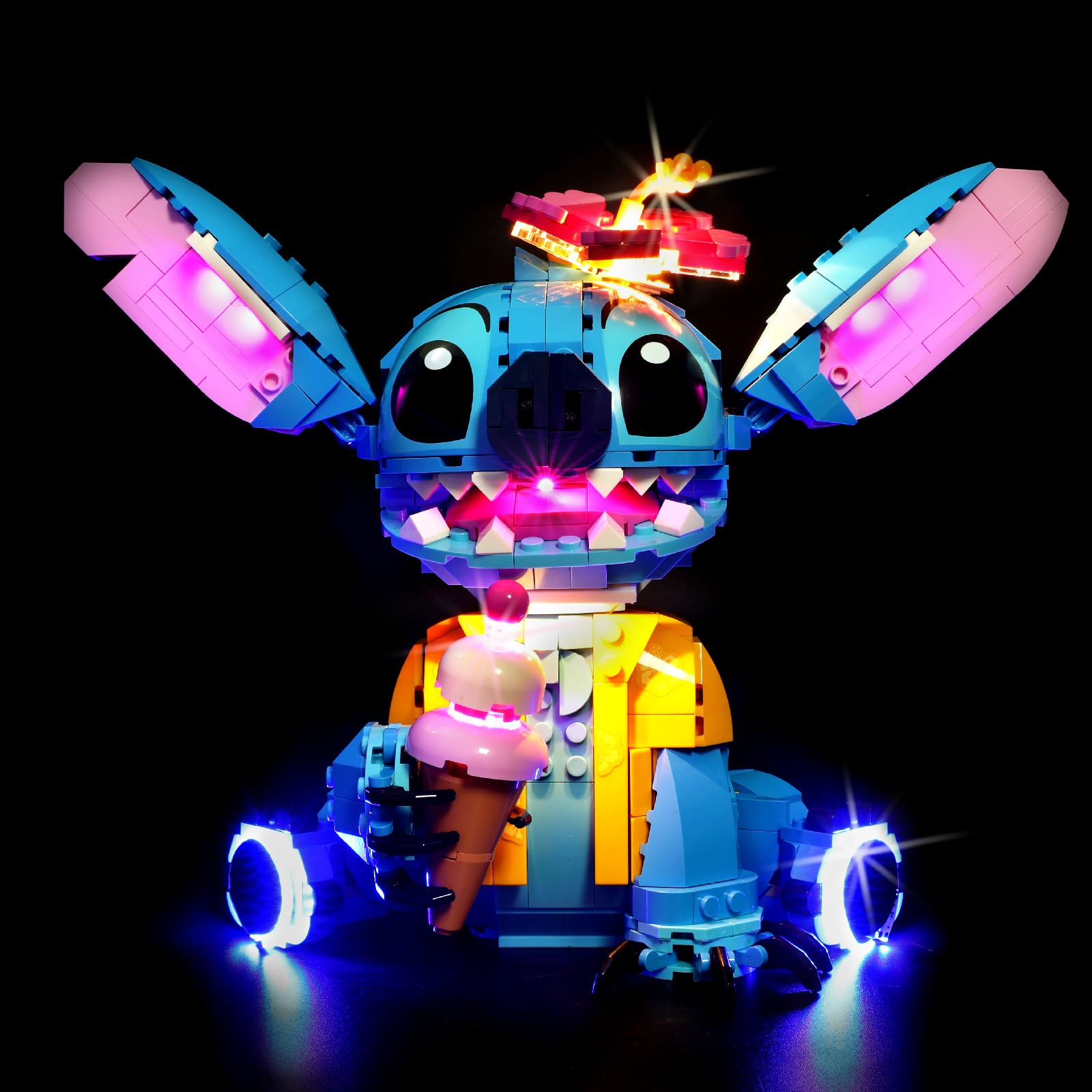 flashebrick LED Light Kit for Lego Stitch 43249 – Compatible with Lego Lilo and Stitch Set, Lighting for Disney Stitch Model (NOT Included The Building Set)