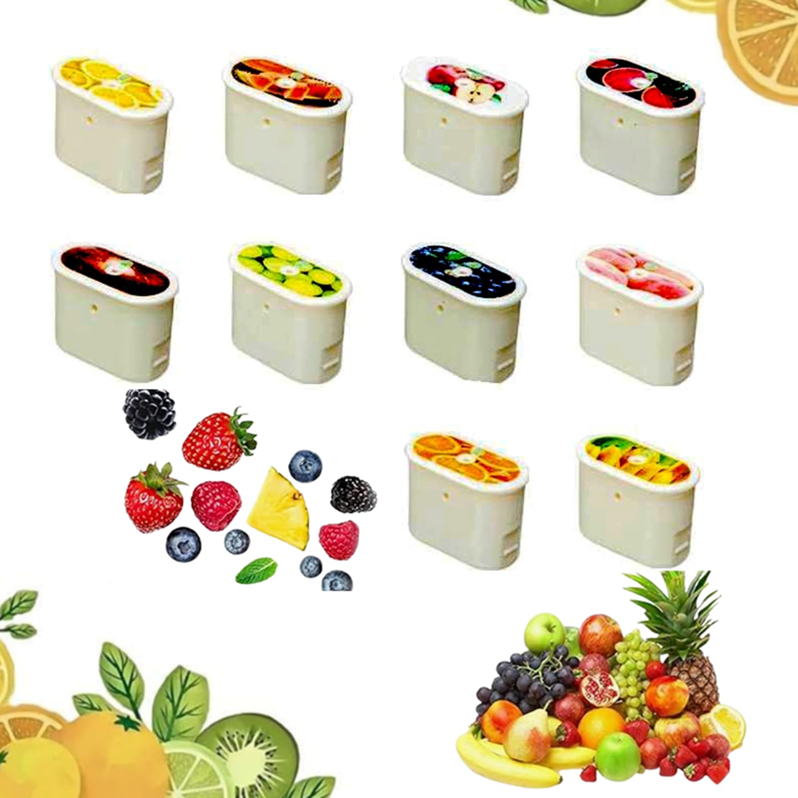 10/14 Pcs Universal Different Flavors Water Bottle Flavor Pods Pack，Fruit Flavor Pods for Water Bottles，0 Sugar 0 Calories,Creative Fruit-Flavored Pods, Discover More Flavor Pods for Your Water Bottl