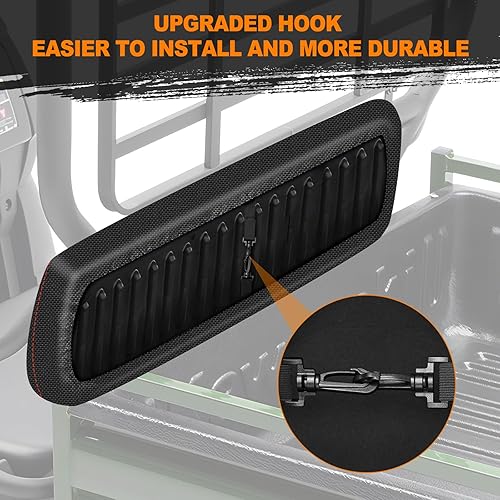 Miniatura 17 de BORDAN Funda de asiento UTV para Polaris Ranger 500 700 800 2002-2008 (solo asiento delantero), resistente al agua 1680D, protección completa, juego