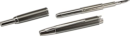 Miniatura 3 de Pilot Pluma estilográfica Decimo sin tapa, cuerpo Myca gris oscuro, M-Nib Gris,Negro -,Azul,champán rosado,Púrpura,Rojo -,Blanco,Azul (Light),Azul