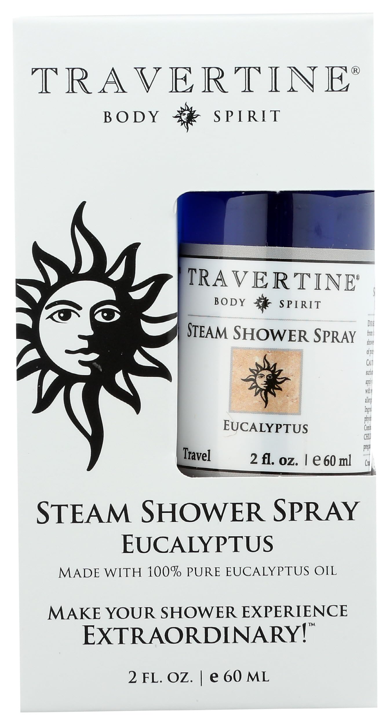 Spa Steam Shower Spray, Eucalyptus, 60ml