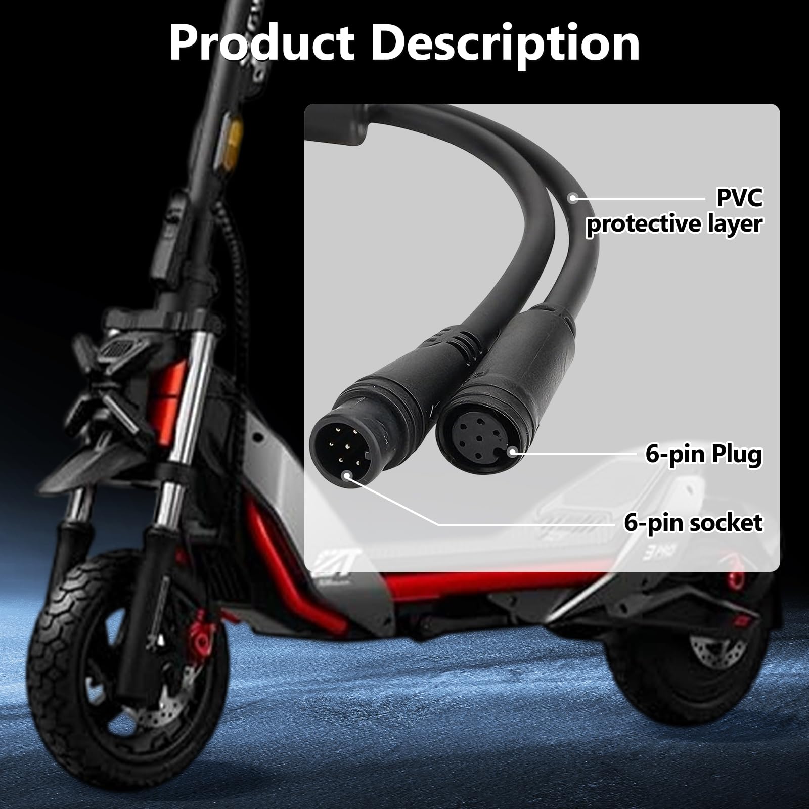 Cable de Liberación de Velocidad Supresión para Segway Ninebot ZT3 Pro/ProE del límite de velocidad a 40 km/h Cable de aumento de velocidad con botón Quick-Switch para una instalación sencilla