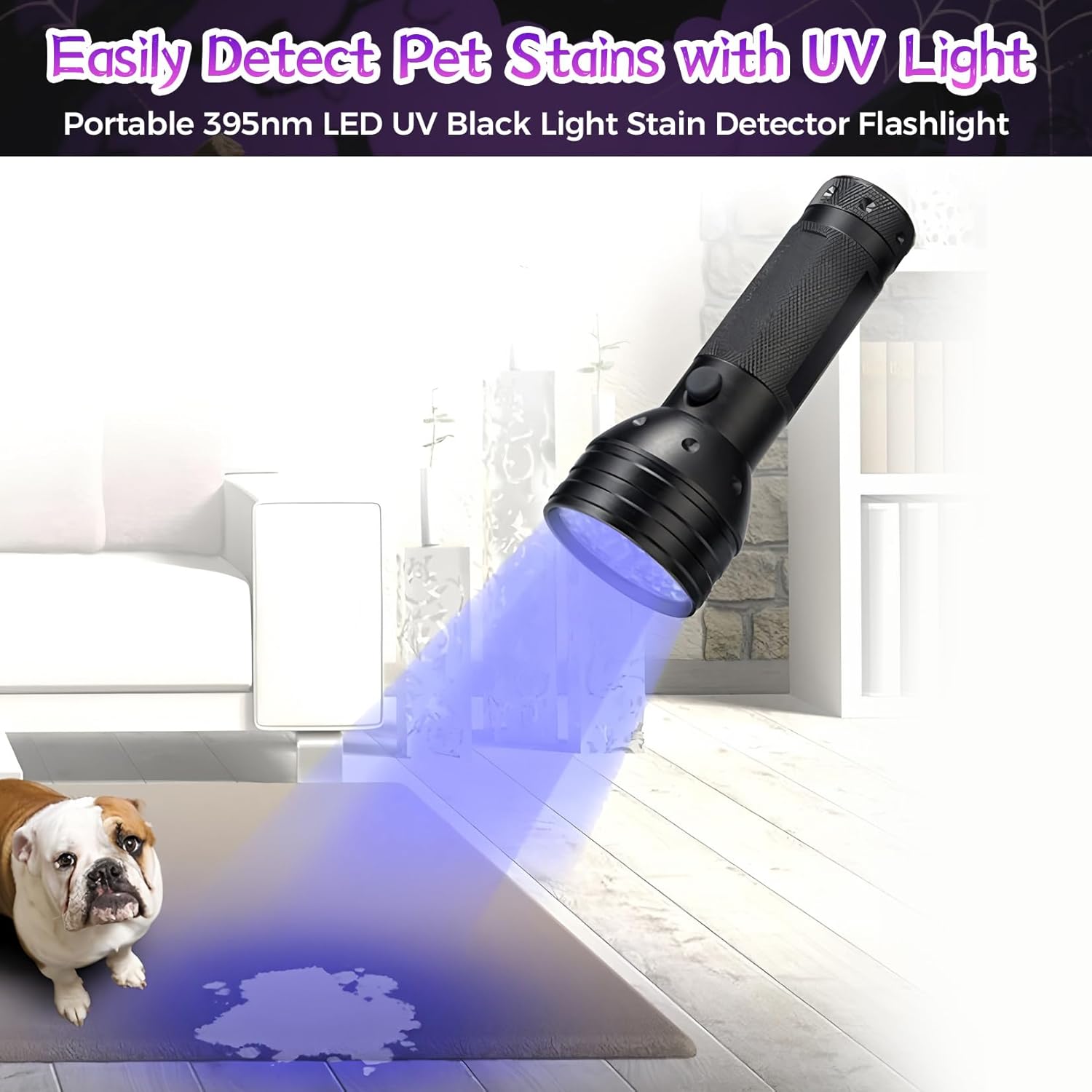 Ghost Hunting Equipment Kit - 6 Pcs Set with Emf Meter, UV Flashlight, LED Light up Pet Cat Ball - Paranormal Investigation Gear for Home and Office Inspections - Great Gift Idea