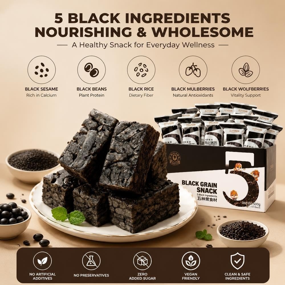 Snack Suave Crujiente Grano Negro Caja 500g