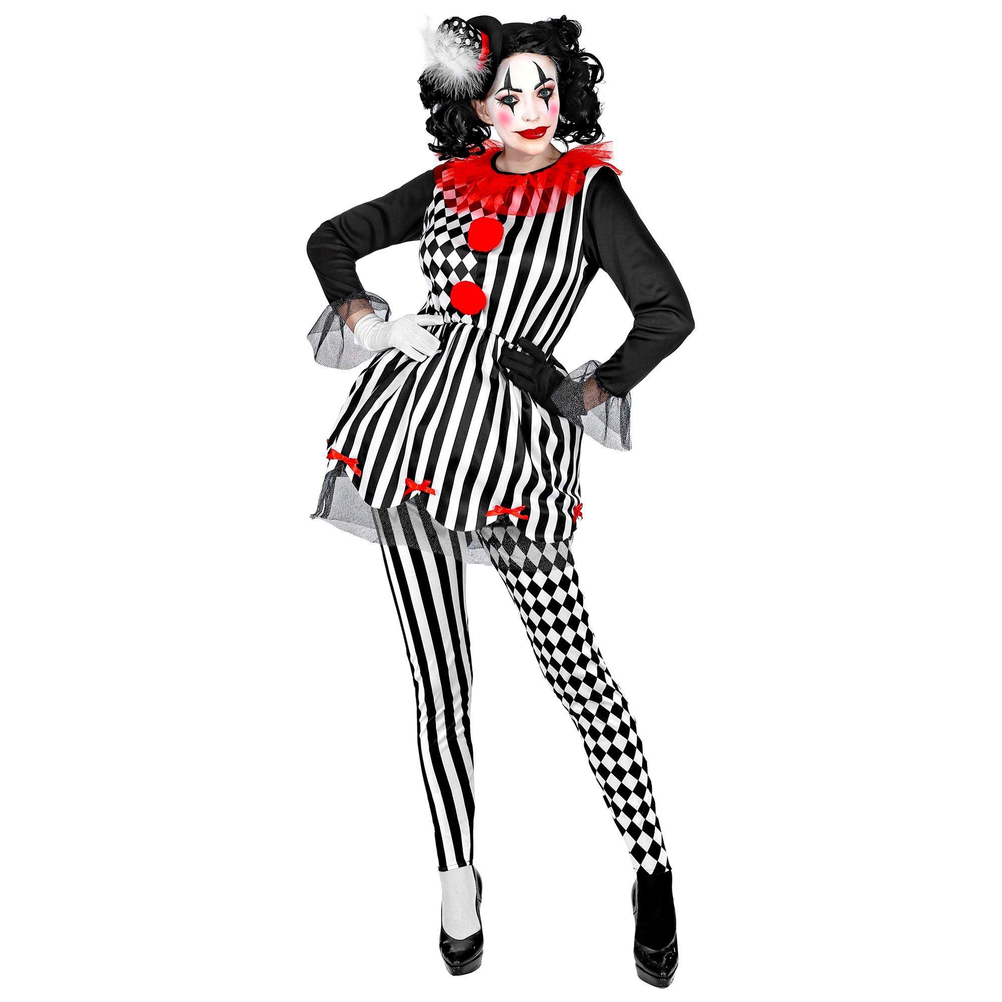 WIDMANN-Harlequin Horror Costume Woman, Multicoloured, (M), 08002