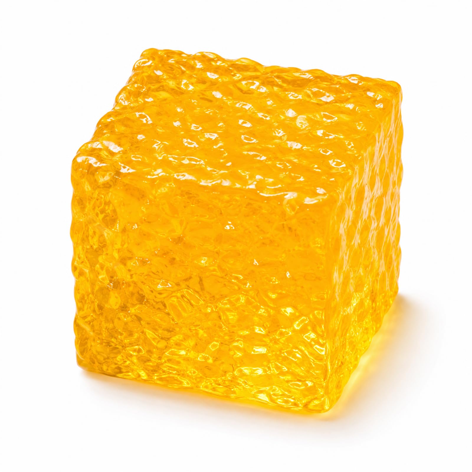 Orange Honeycomb Squishy Toy, Soft Square Fidget Cube