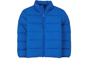 Boys' Big Kid Medium Weight Puffer Jacket: Winter Warmth, Windproof Shield