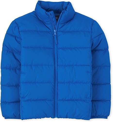 The Children's Place Boys' Big Kid Medium Weight Puffer Jacket, Wind, Water-Resistant Seasonal