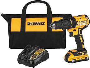 DEWALT Parafusadeira e Furadeira de Impacto 1/2 Pol. (13mm) 20V MAX* Litio-Ion sem Fio de 2 Velocidade Variável Reversível com Bateria de 3.0Ah Carregador Bivolt e Bolsa DCD7781L1