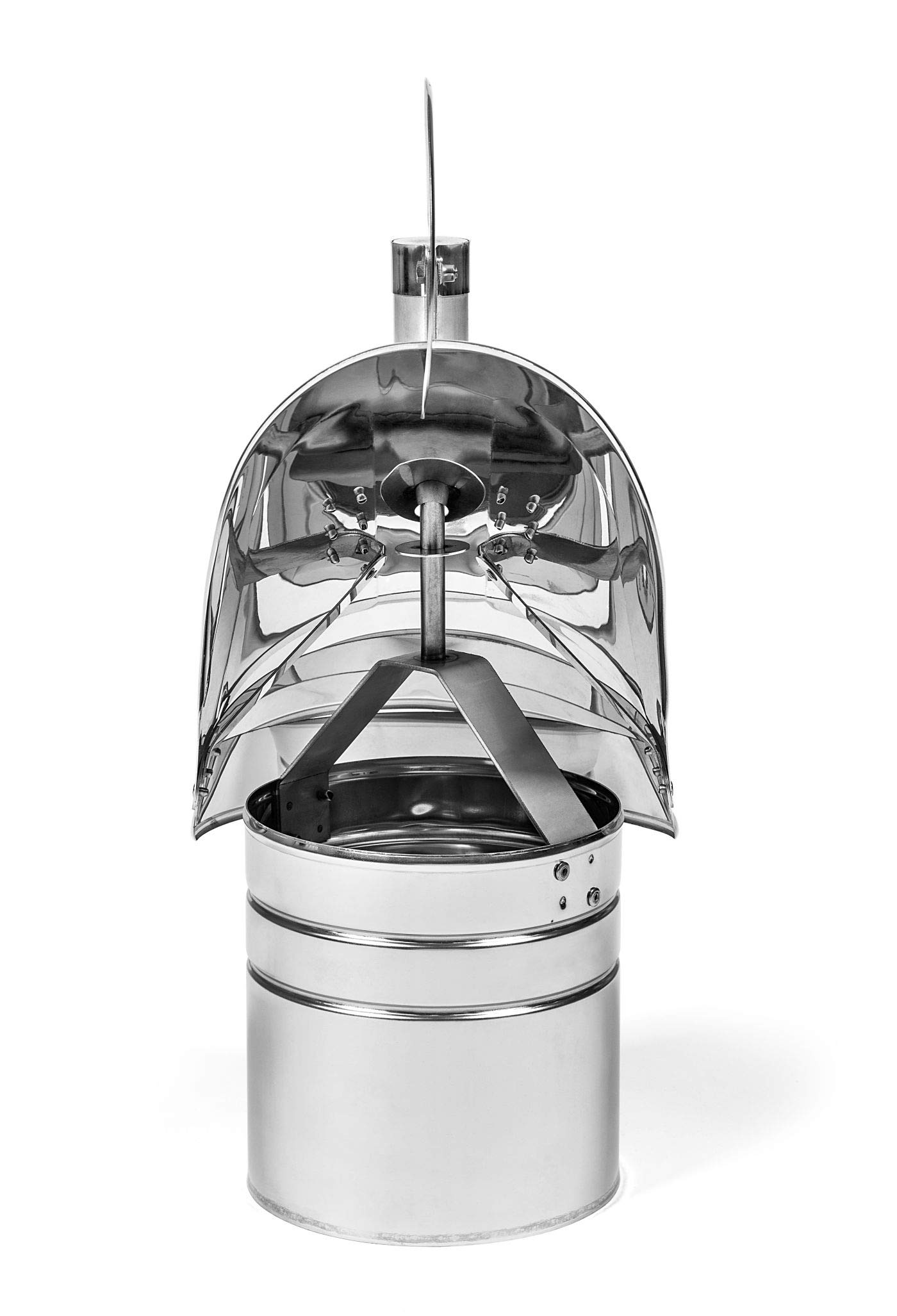 STERR Schornsteinabdeckung Edelstahl mit Außenlager Kaminhaube Kaminabdeckung