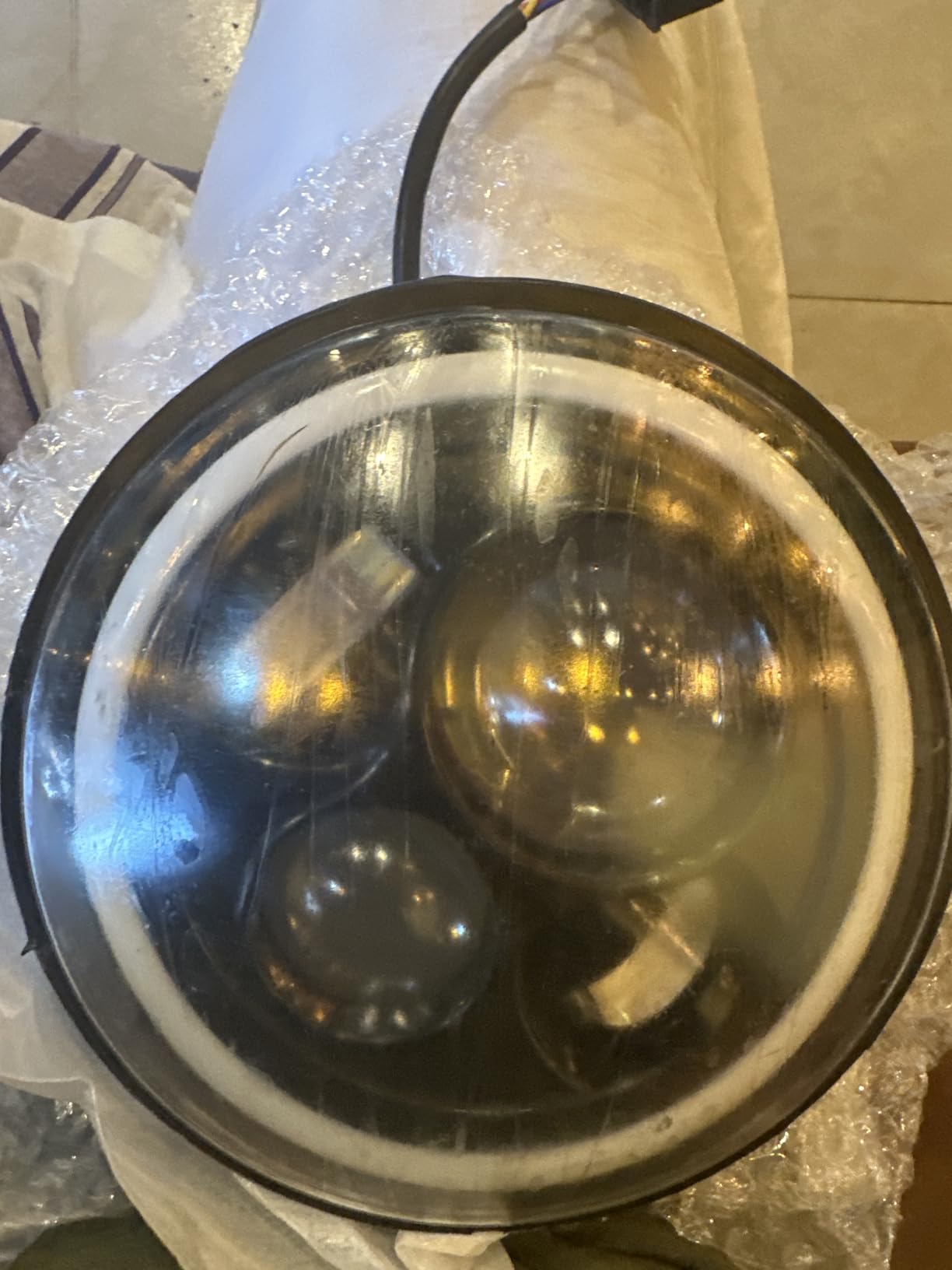 SAMTEK LED Headlight For Royal Enfield Thar, Classic 350, Bullet 350 ...