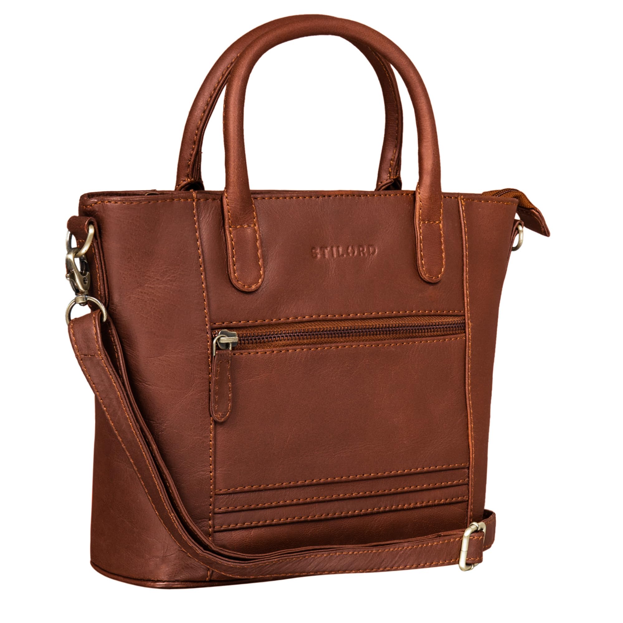 STILORD Meghan Bolso Mujer Bandolera Piel Bolso Hombro para Mujeres Pequeño Elegante Bolsillo para la Fiesta de la Noche Bolsa en Cuero Genuino Color:Negro