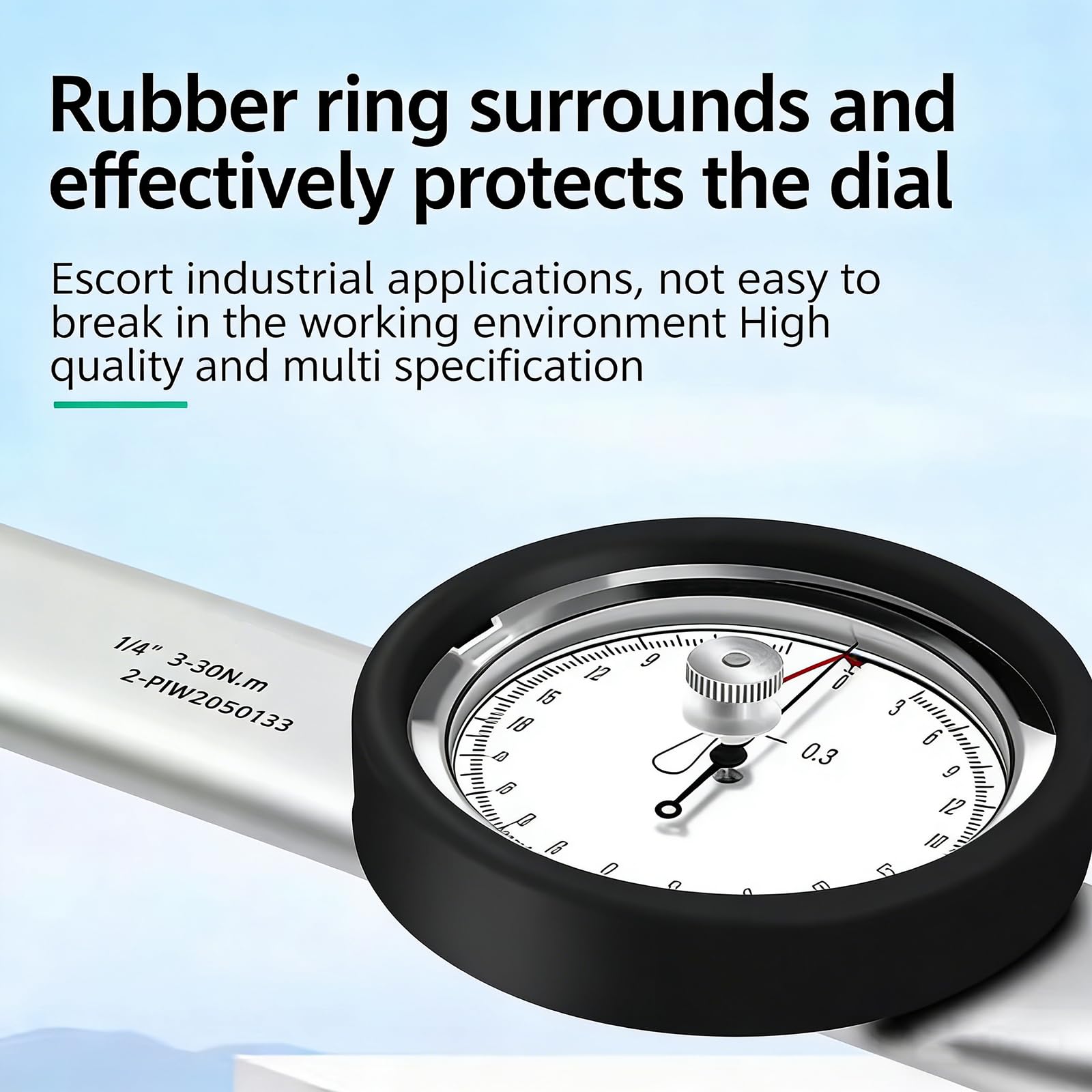 Llave Dinamométrica De Dial, Probador De Fuerza De Torsión, con Juego De 10 Vasos (10-24 Mm), Espiga Cuadrada De Accionamiento De 1/2 Pulgada, Soporte De Medición Bidireccional