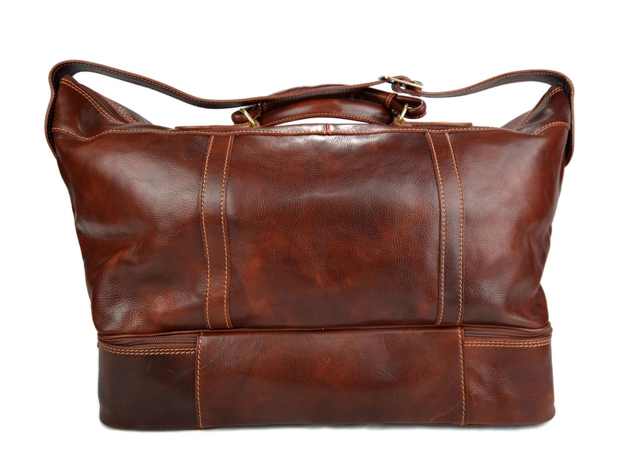 Reisetasche ledertasche sporttasche reisetasche leder schultertasche herren damen umhängetasche leder braun made in Italy