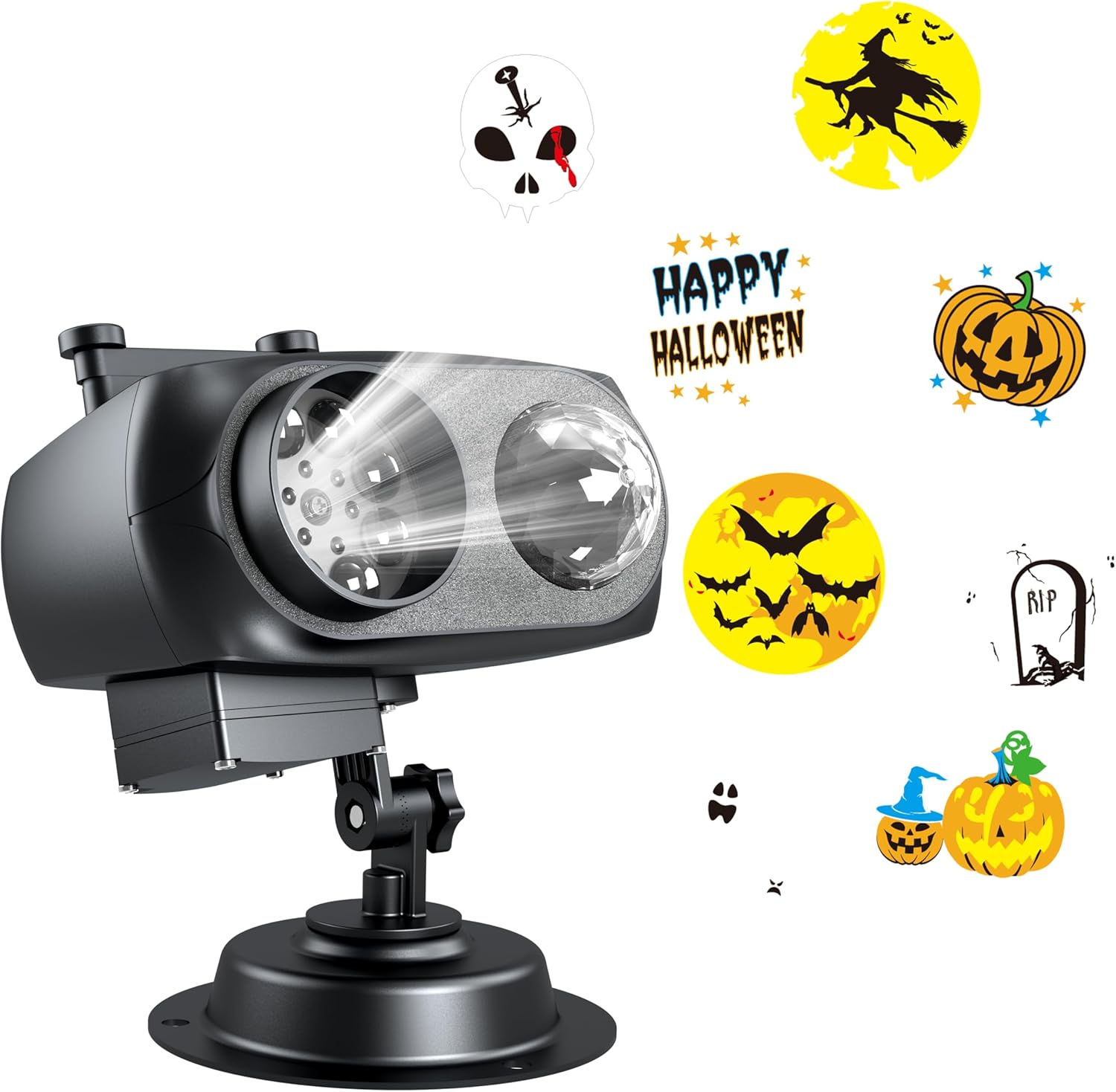 Christmas Halloween Projector Lights Outdoor, Holiday Projector for Yard Home Decor - Xmas Halloween Outdoor Projection Lights for Christmas Decor