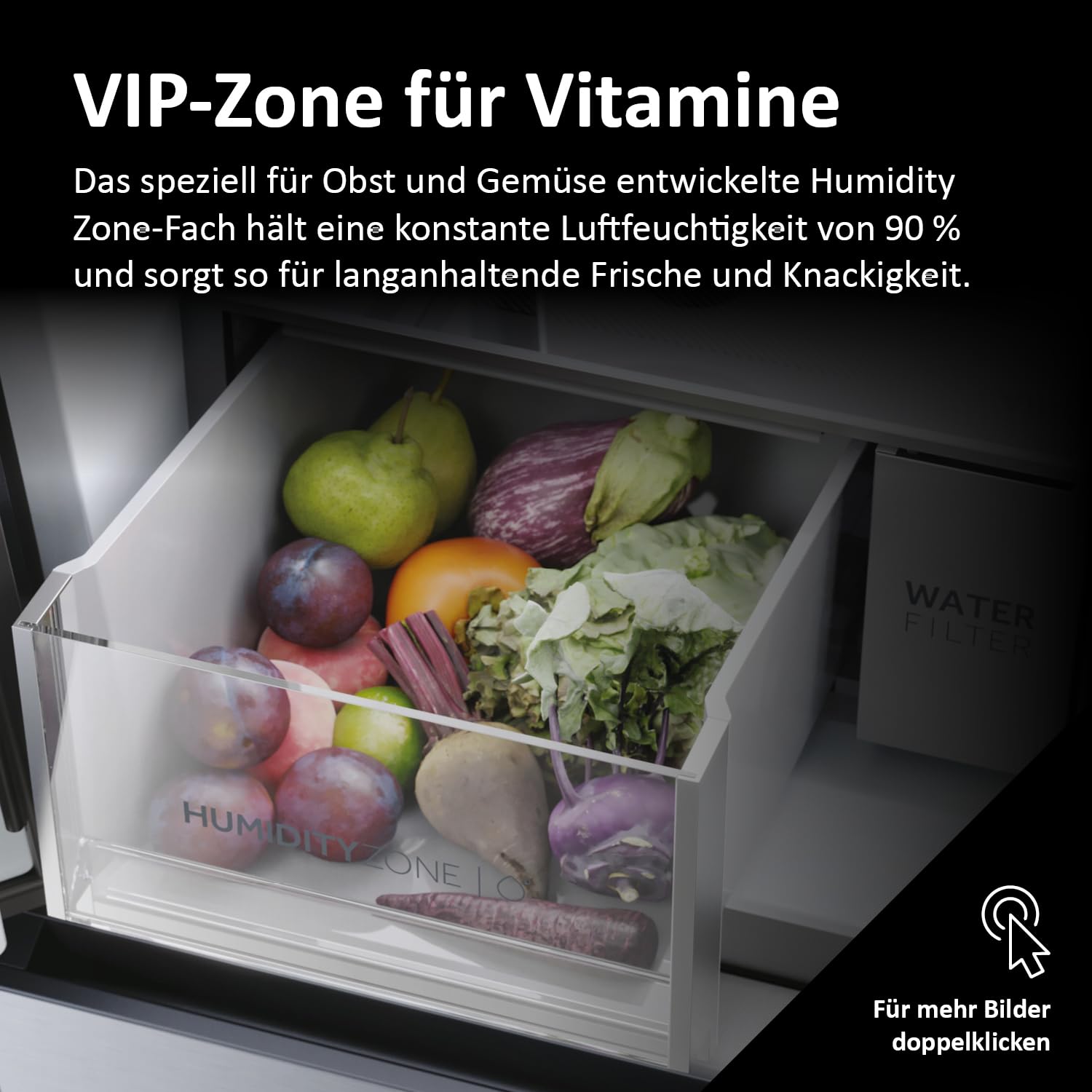 Haier French Door Kühl-Gefrierkombination I 91 cm Breite, 601 L I French Door Kühlschrank mit Eiswürfelspender, Wi-Fi & No Frost I Doppeltür Kühlschrank mit Gefrierfach I FD SERIE 7 PRO HFW7918EIMB