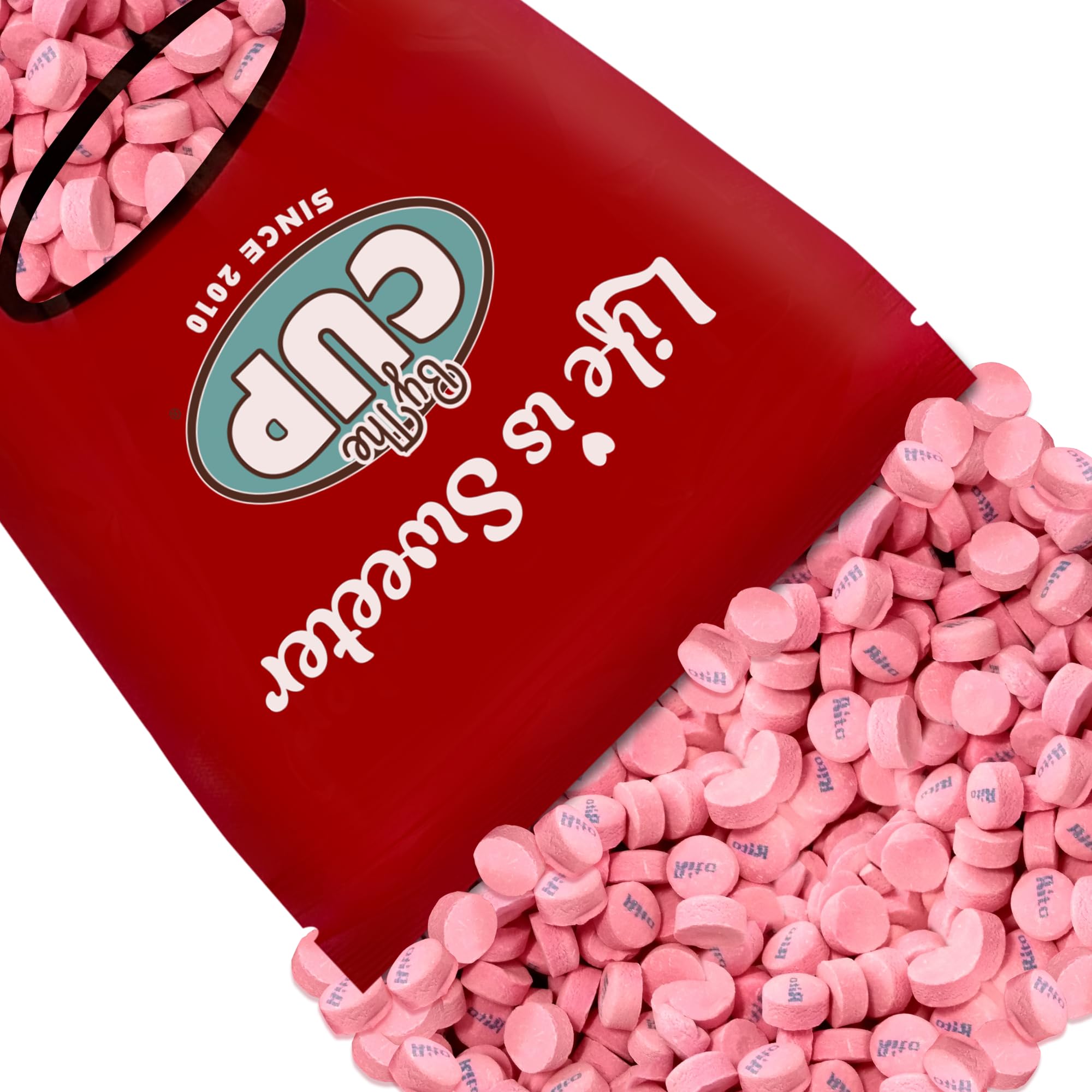 By The CupPink Wintergreen Canada Mints, 2.62 lb Bulk Bag