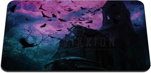 Dark Omen Nightmare Neoprene Playmat Custom Made Board Game Mat for MTG TCG CCG LCG (24" x 14")