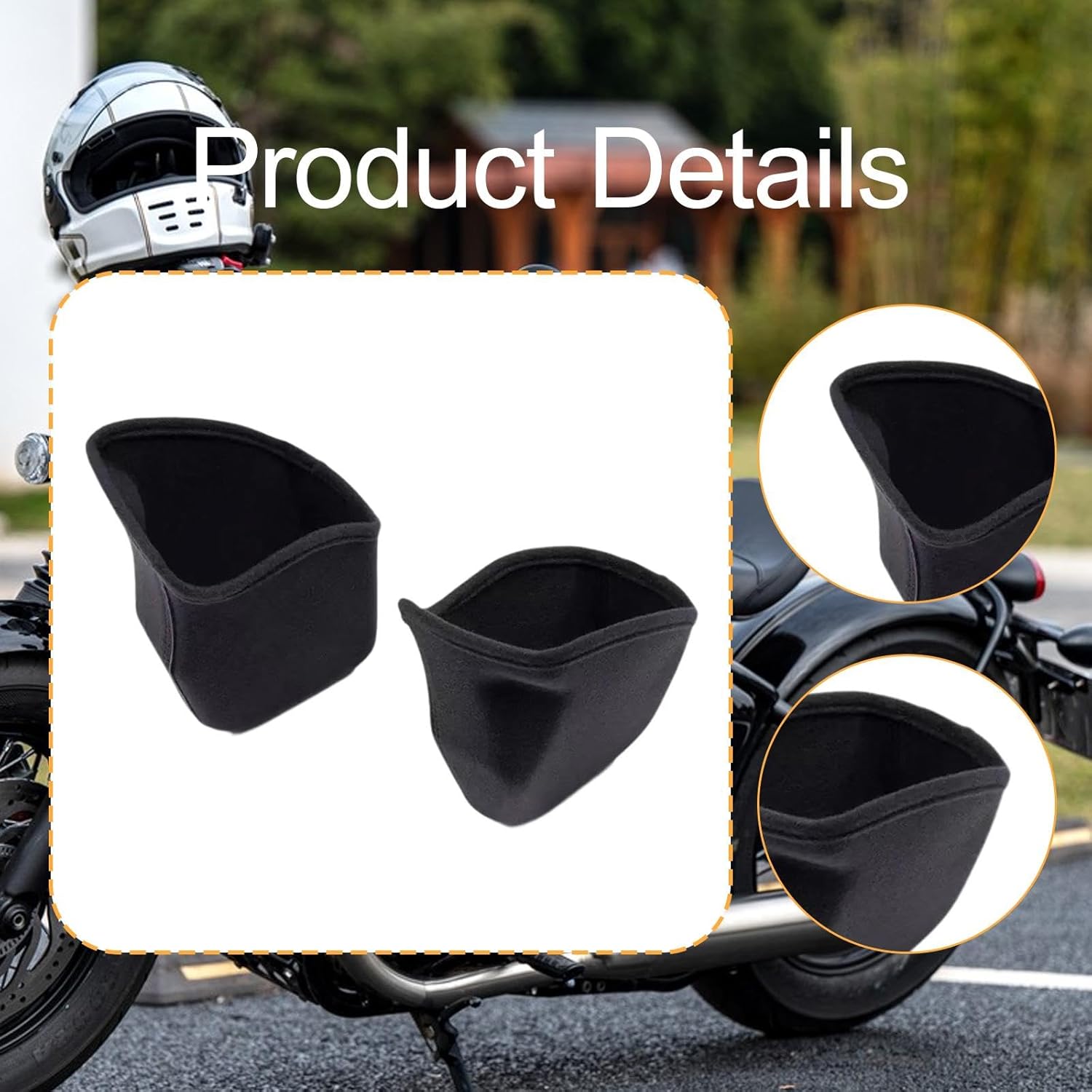 2x Motorcycle Storage Box Liners, Luggage Storage Accessories, Men Motorbike Quick Installation Riding Accessory for Flhx, Glove Box Liner