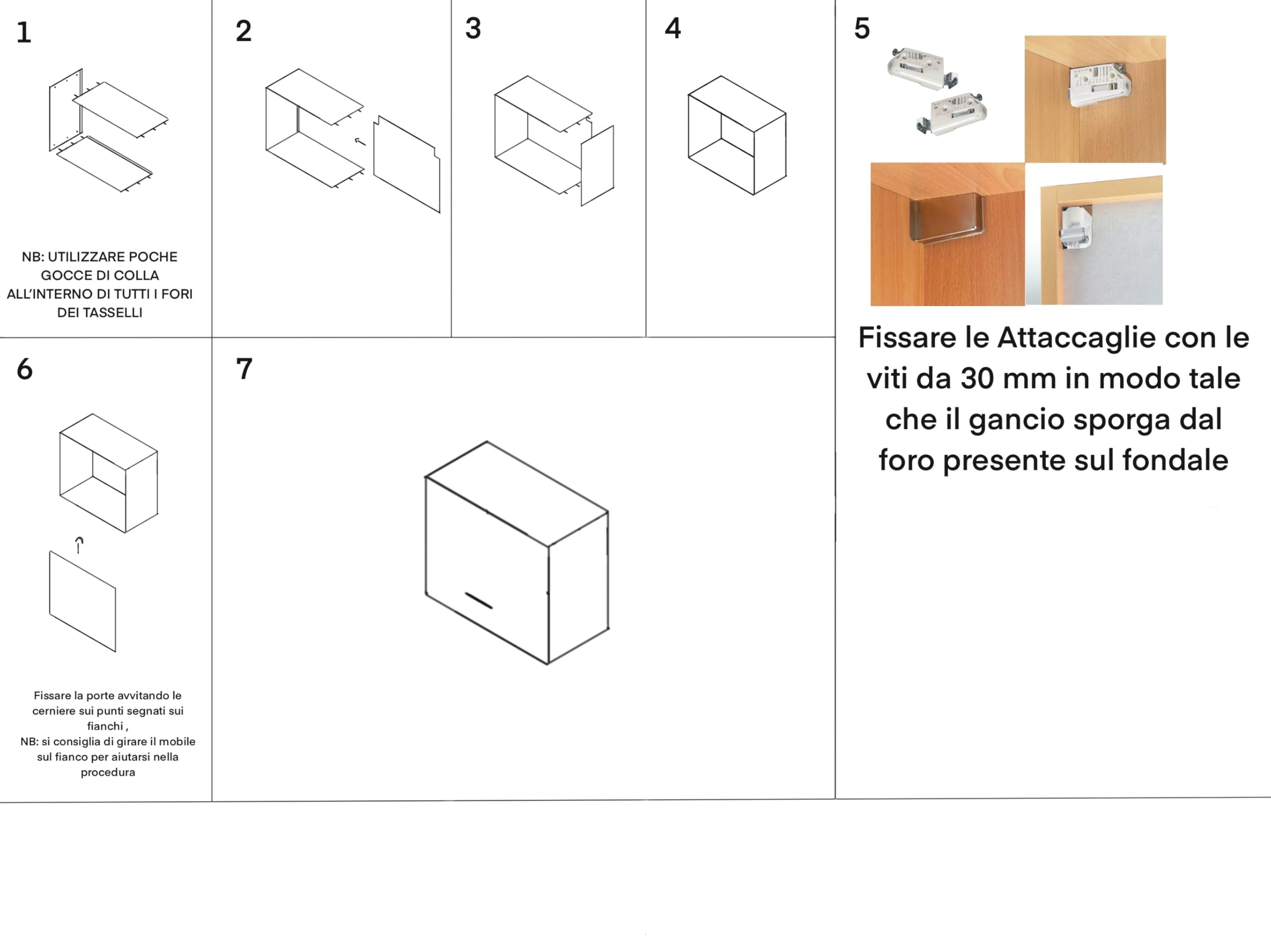 CALANDRELLI - Pensile Cucina in Legno Nobilitato Noce Mobile Alto con 1 Anta, Pensile Componibile Moderno Made in Italy (Altezza 60 X Larghezza 40 X Profondità 32 centimetri)