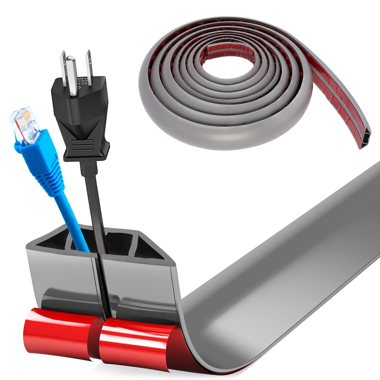 Goulotte De Câble Auto-adhésive 50x25 Mm 10 M PVC CFW43557