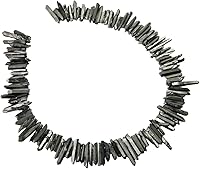 Vista 18 de rockcloud rocas naturales de cristal, cubiertas de titanio, cuarzo claro, en punta, hebra de 15 pulgadas