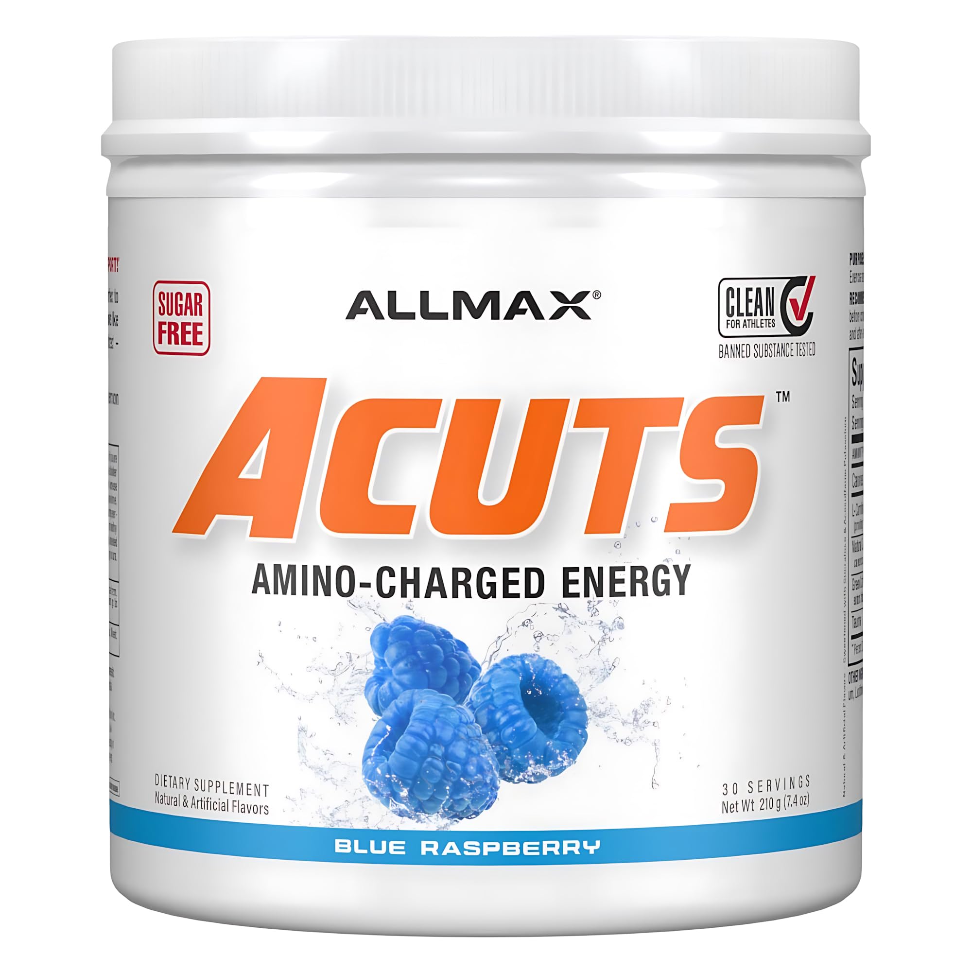 AMINOCUTS (ACUTS), Weight-Loss BCAA (CLA + Taurine + Green Coffee), Blue Raspberry, 7.4 oz (210 g)