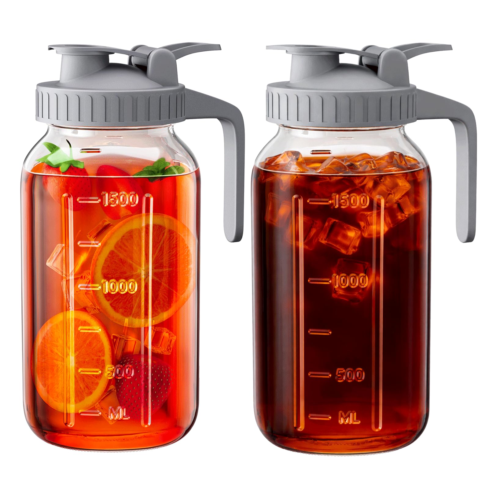 64oz Glass Pitcher - Iced Tea & Sun Tea -1