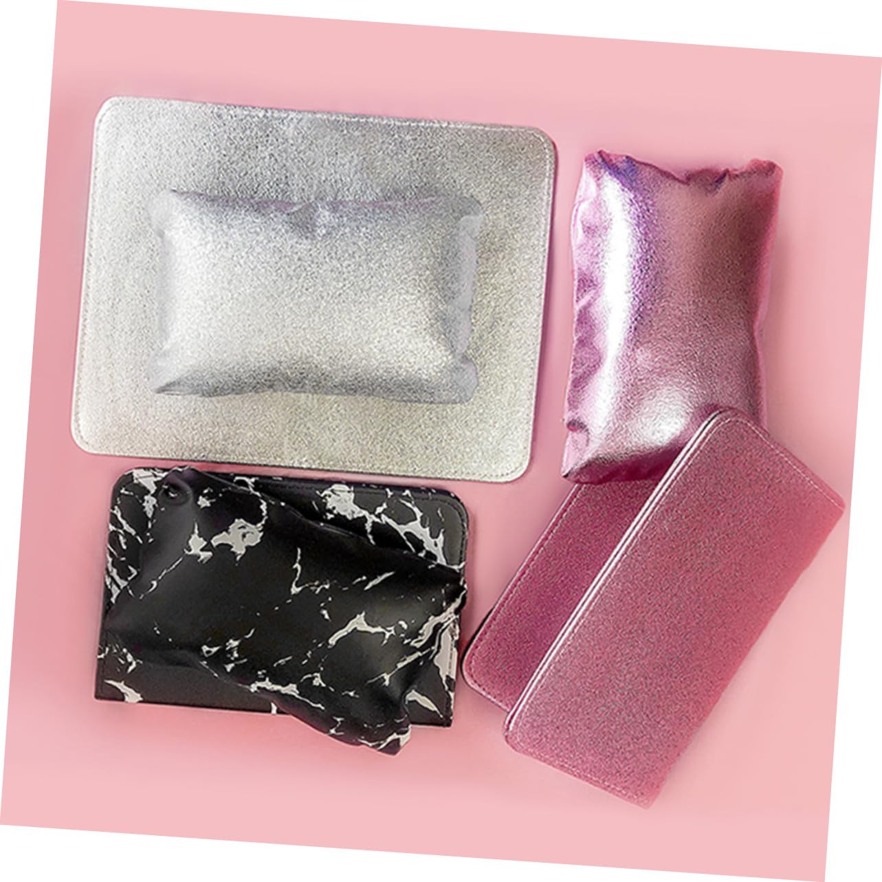 Nail Pillow Hand Rest Set PU Comfortable Arm Rest for Nails Manicure Pedicure Mat and Cushion Lightweight Sweatproof Hand Support for Tech