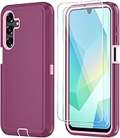 Vista 1 de Qinmay Funda para Samsung Galaxy A16 5G con protector de pantalla HD, resistente, a prueba de golpes y caídas, funda de 3 capas para Galaxy A16