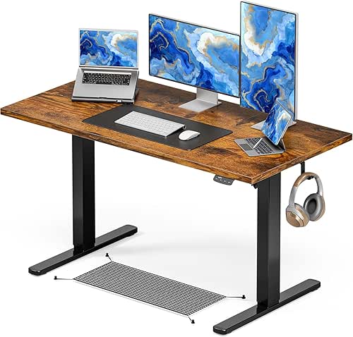 Adjustable Standing Desk with Cable Management, 48 X 24 Inches