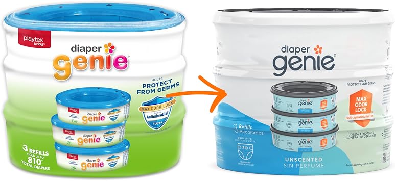 Diaper Genie Refills, Holds up to 270 Diapers,Pack of 3