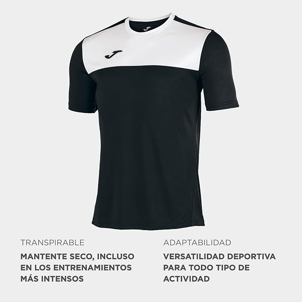 Primer plano del tejido de la camiseta Joma Winner, destacando su textura transpirable.