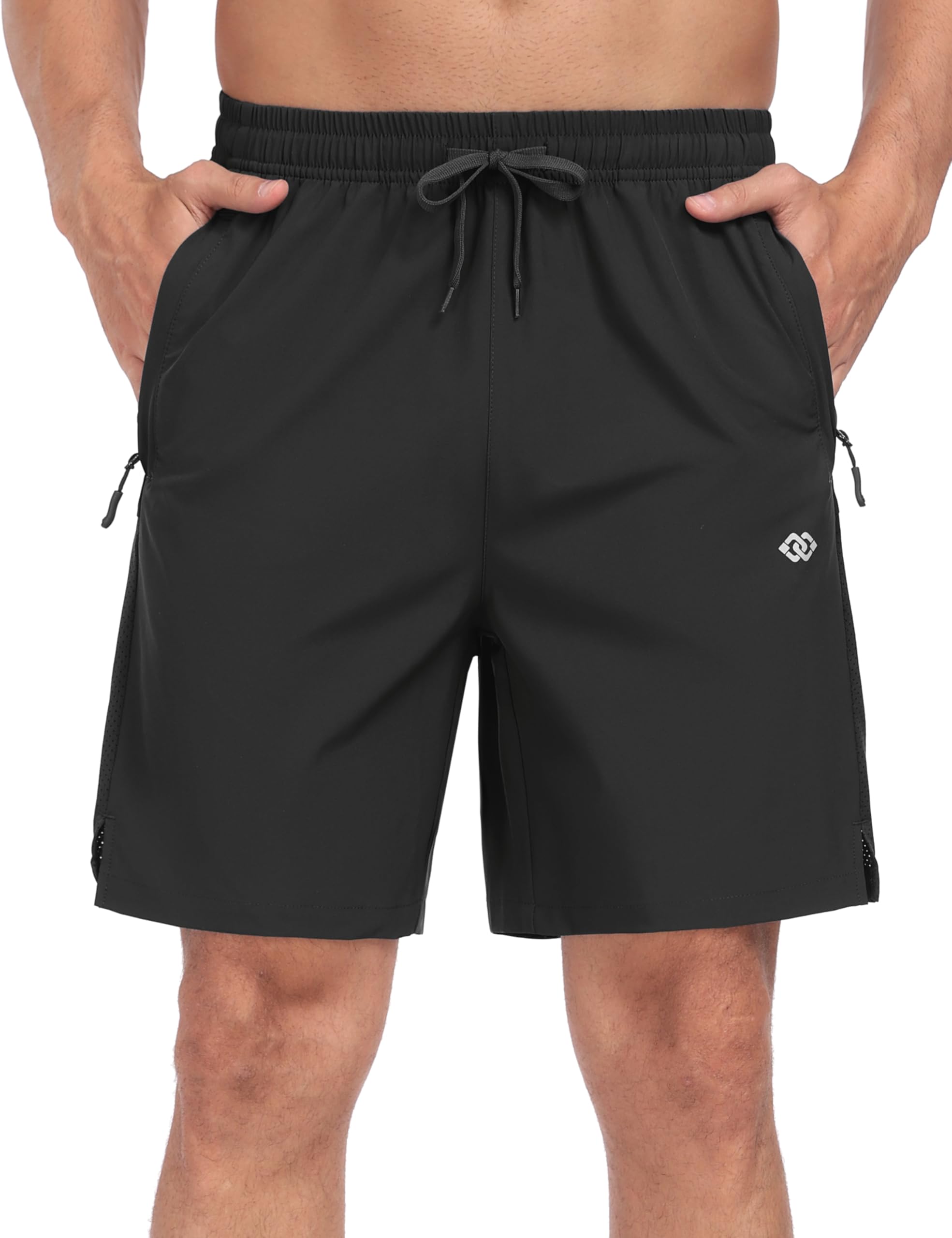 MoFiz Sportshorts Herren Kurz Trainingshose Laufshorts Leicht Schnell Trocknend Sommer Shorts Freizeithose Wandershorts mit Reißverschlusstaschen