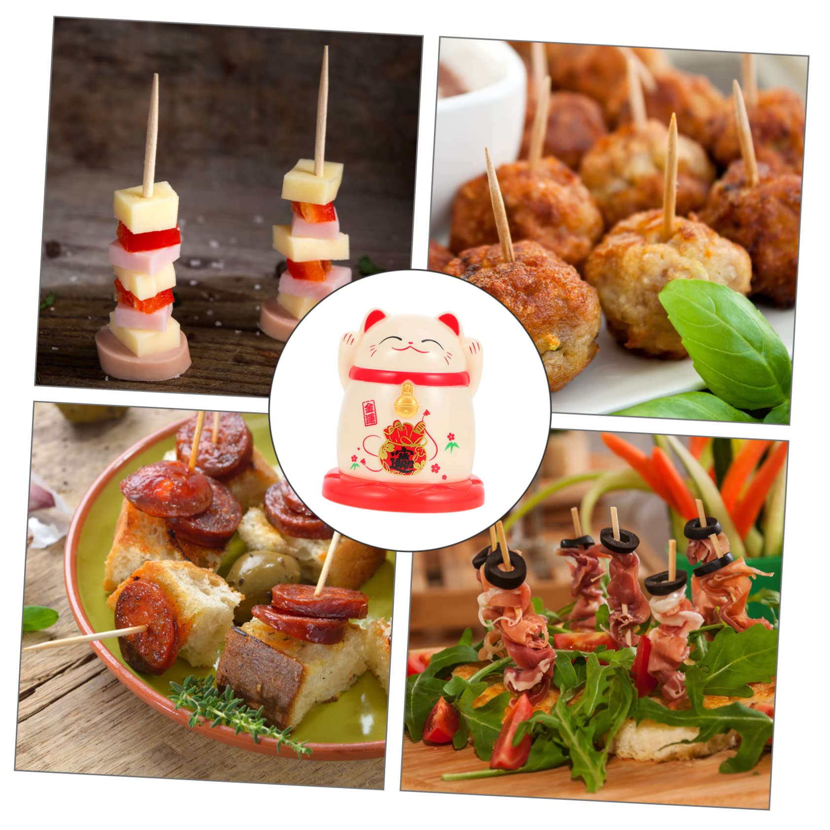 SMASOLO 1 PC Cartoon Toothpick Holder Decorative Toothpick Case Portable Storage Bucket for Home Travel Easy for Fruits Appetizers