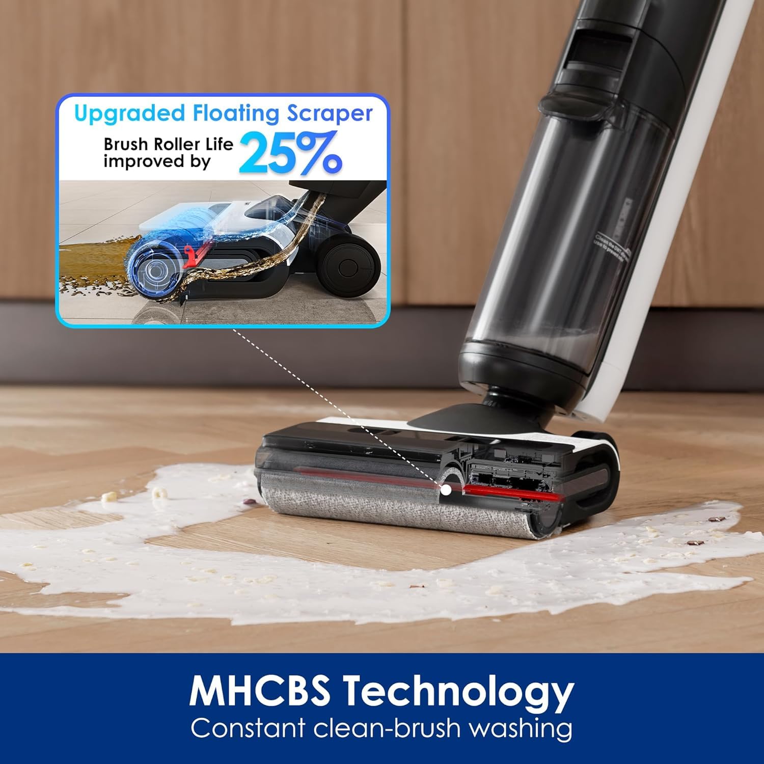 Tineco Floor ONE Switch S6 Cordless Wet Dry Vacuum Cleaner, Smart