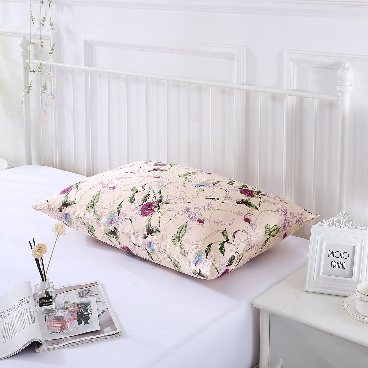 Amazon.co.jp: SLPBABY シルク枕カバー 髪と肌用 隠しジッパープリント