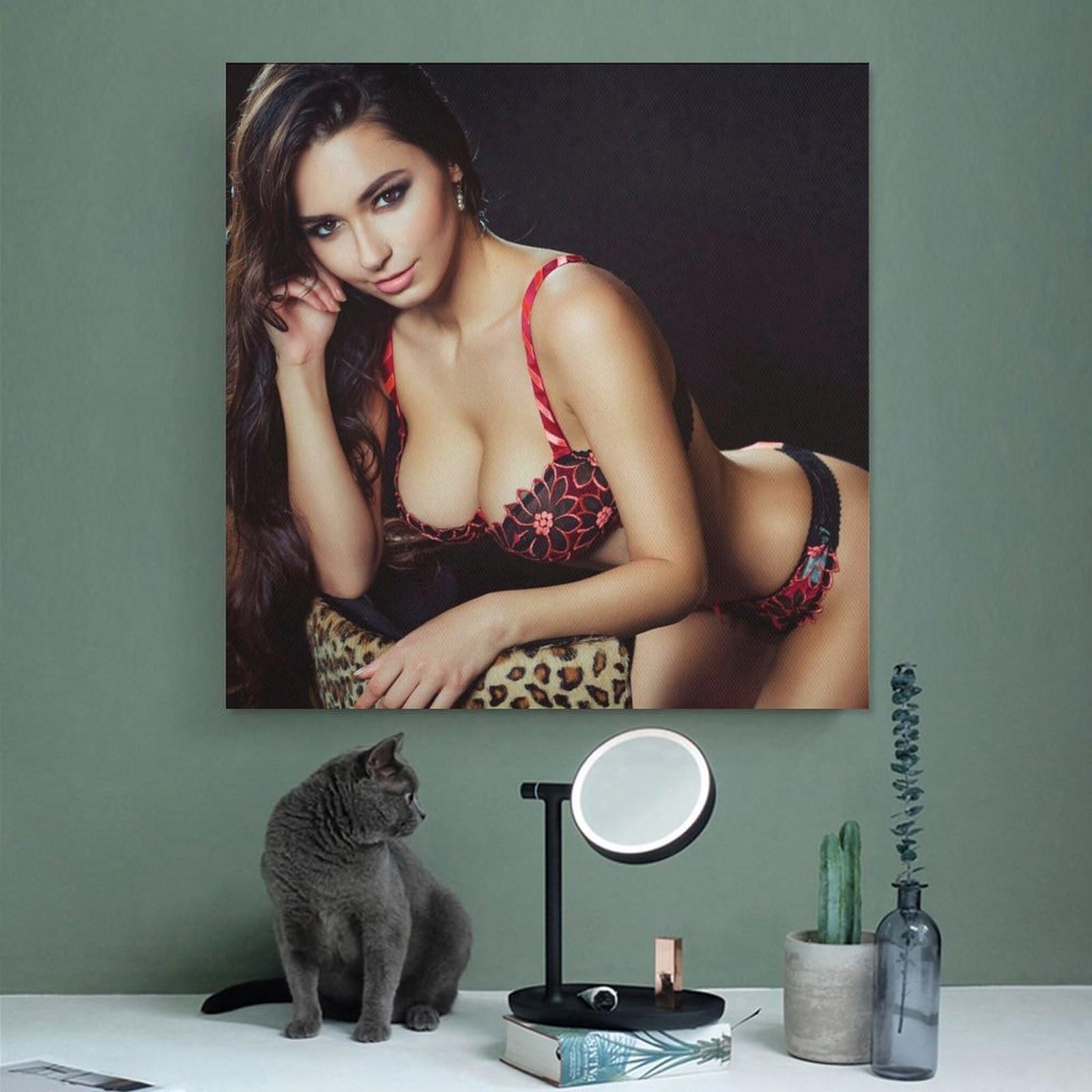Affiche / Photo Helga Lovekaty - Mini Format A4 Environ 30x20 Cm - Fabriqué En Allemagne