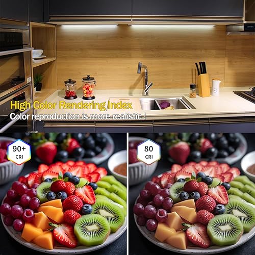 Miniatura 6 de COB - Tira LED regulable de 16.4 pies, luz blanca cálida regulable de 3000 K, blanco cálido brillante, CC 24 V, 1600 LED, CRI90, luces LED flexibles