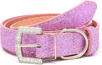 Glitter Belt Women Sparkly Belt Shiny Disco Belts Waist Accessories for Jeans Dress