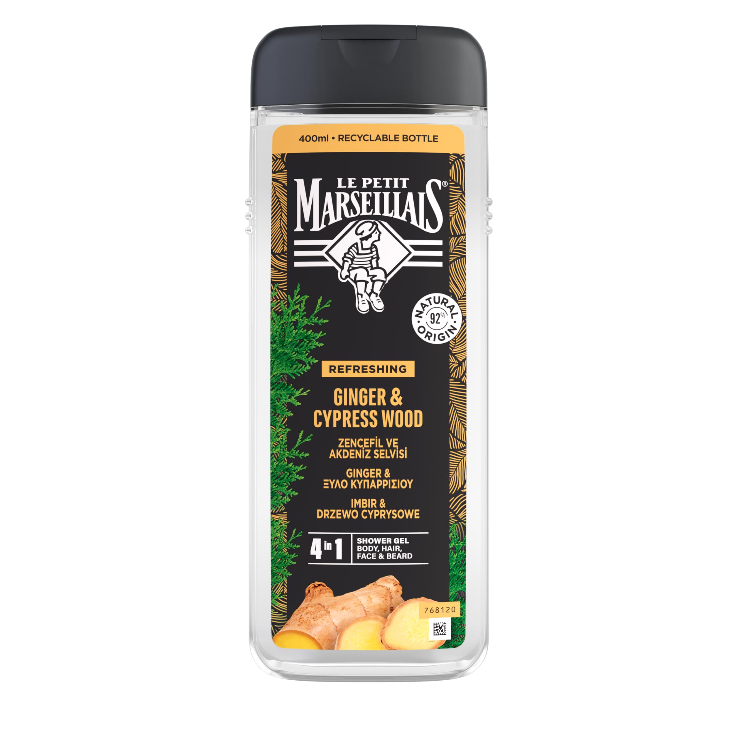 le petit marseillais duş jeli men serisi zencefil & akdeniz selvisi (400 ml)