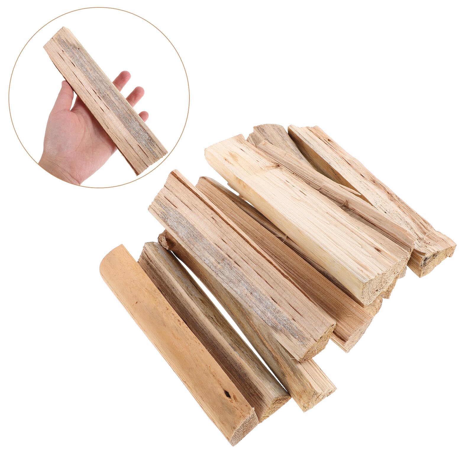 LABRIMP 10 Szt. Suche drewno opałowe w piecu dekoracyjne drewno opałowe do wnętrz Light Brown