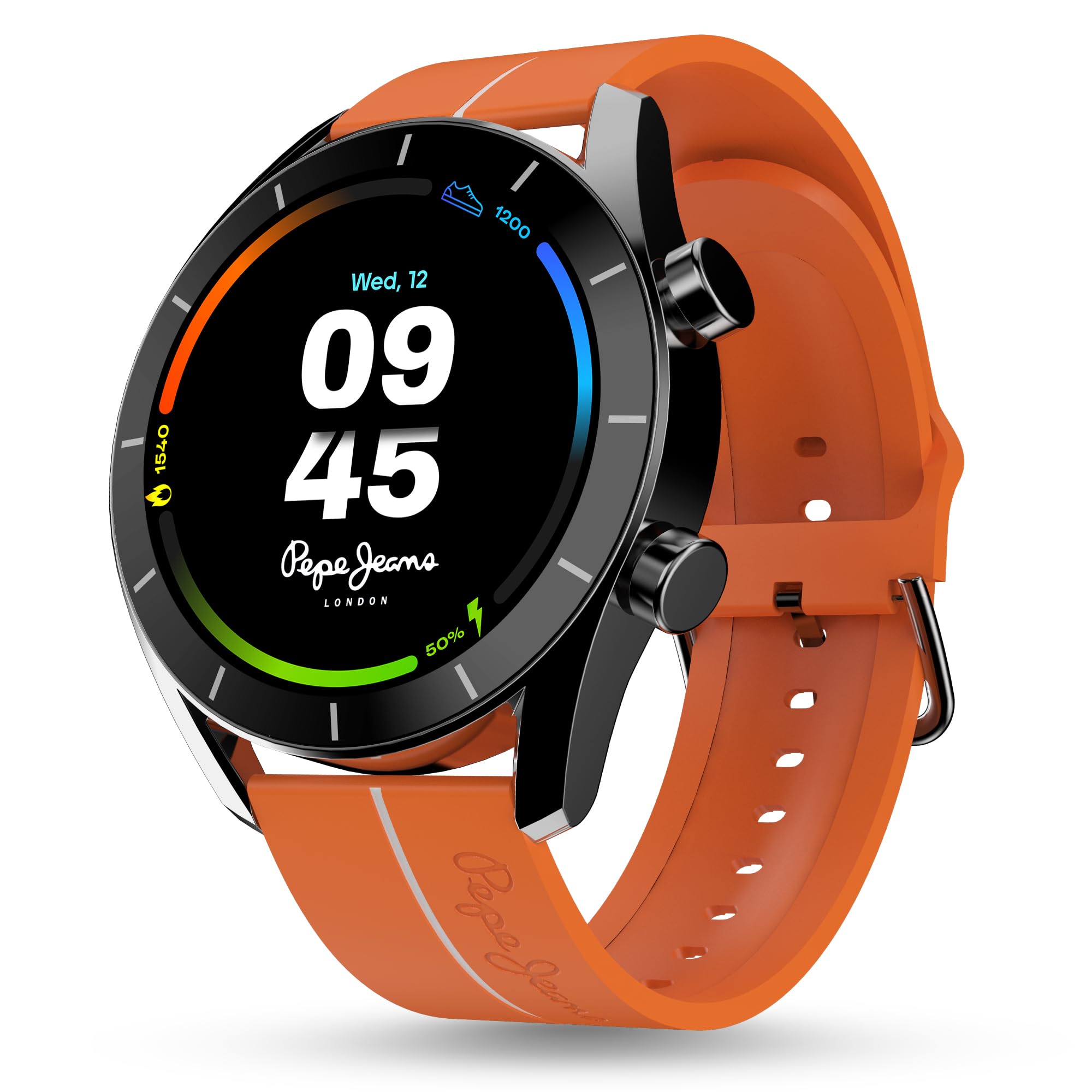 Pebble Pepe 1.39" (3.53 cm) 600 Nits HD Display, BT Calling, Metal Alloy, Health Suite, Smart Calculator, Alarm & Notification