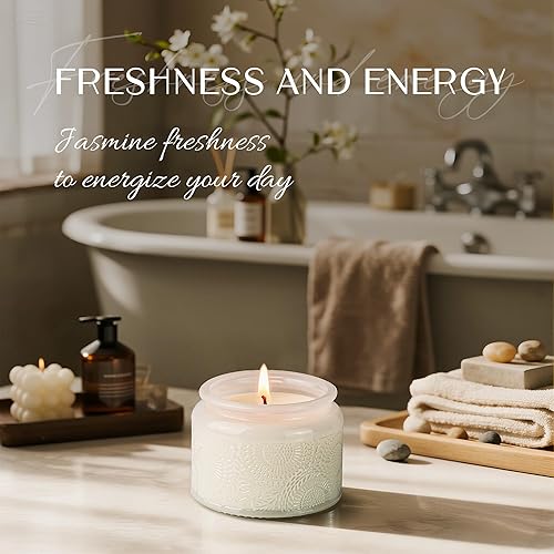 Miniatura 6 de NORVENCE Velas para mujer, juego de 4 velas perfumadas de regalo, velas perfumadas para el hogar, cumpleaños y Navidad, regalos para mujeres