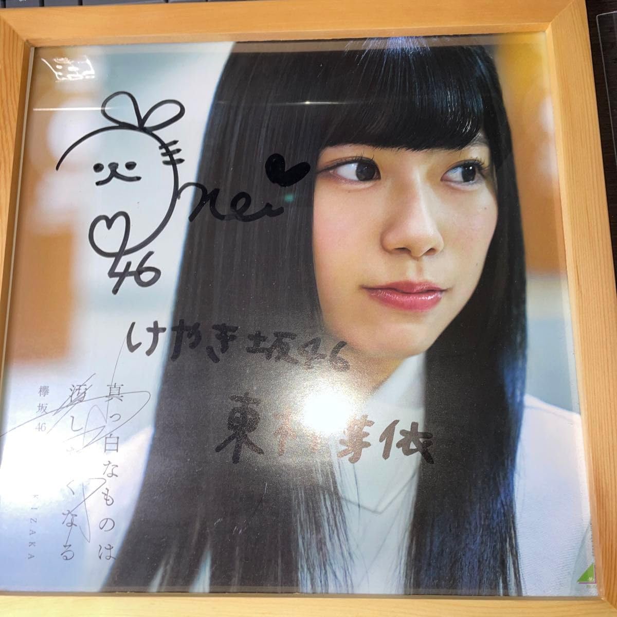 東村芽依 真っ白なものは汚したくなる 直筆サイン入り アナログサイズソロポスター 東村芽依 真っ白なものは汚したくなる 直筆サイン入り アナログ