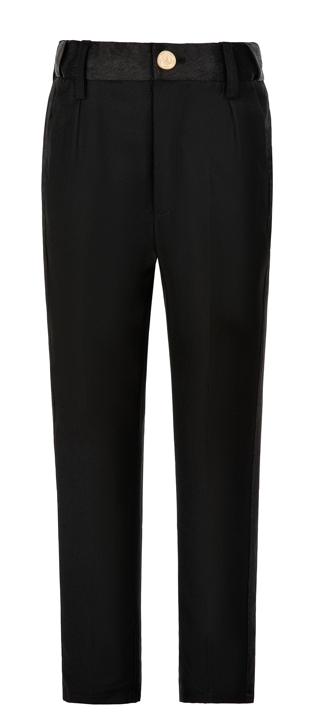 Boys Dress Pants Slim Fit,Formal Suit Trousers with Adjustable Waist