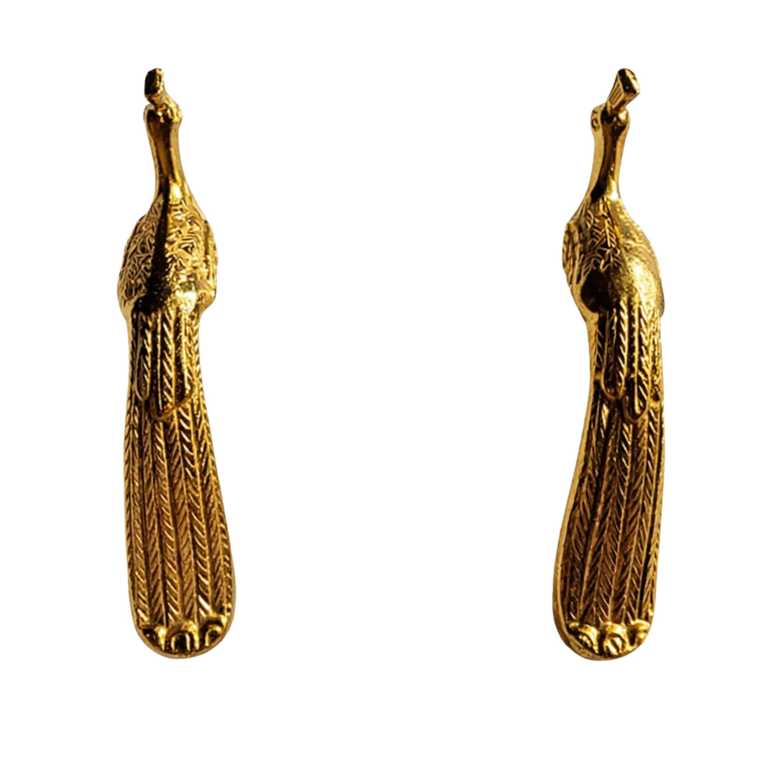Gold Peacock Decorative Handle for Resin Tray | Premium Metal Craft & Handmade Look Luxury Tray Handle | Home Décor & Gifting Accessories (Set of 2)-image-46